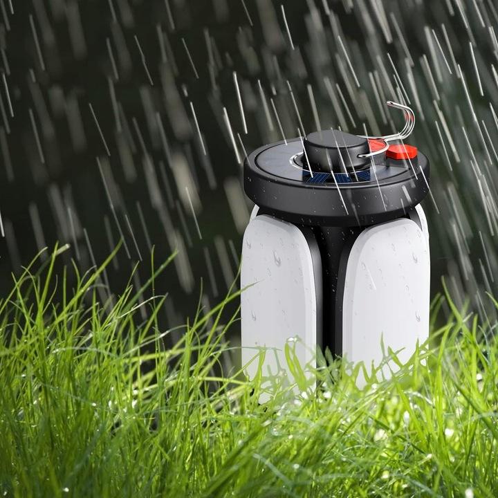 Solarna Lampa Kempingowa Led, Bateria 4500 Mah, 1000 Lm, Pieszych Wycieczek