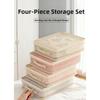 Underbed Storage Bag with Transparent Mesh for Bedding Sets Featuring Front Handles and Spacious Design for Organized Storage