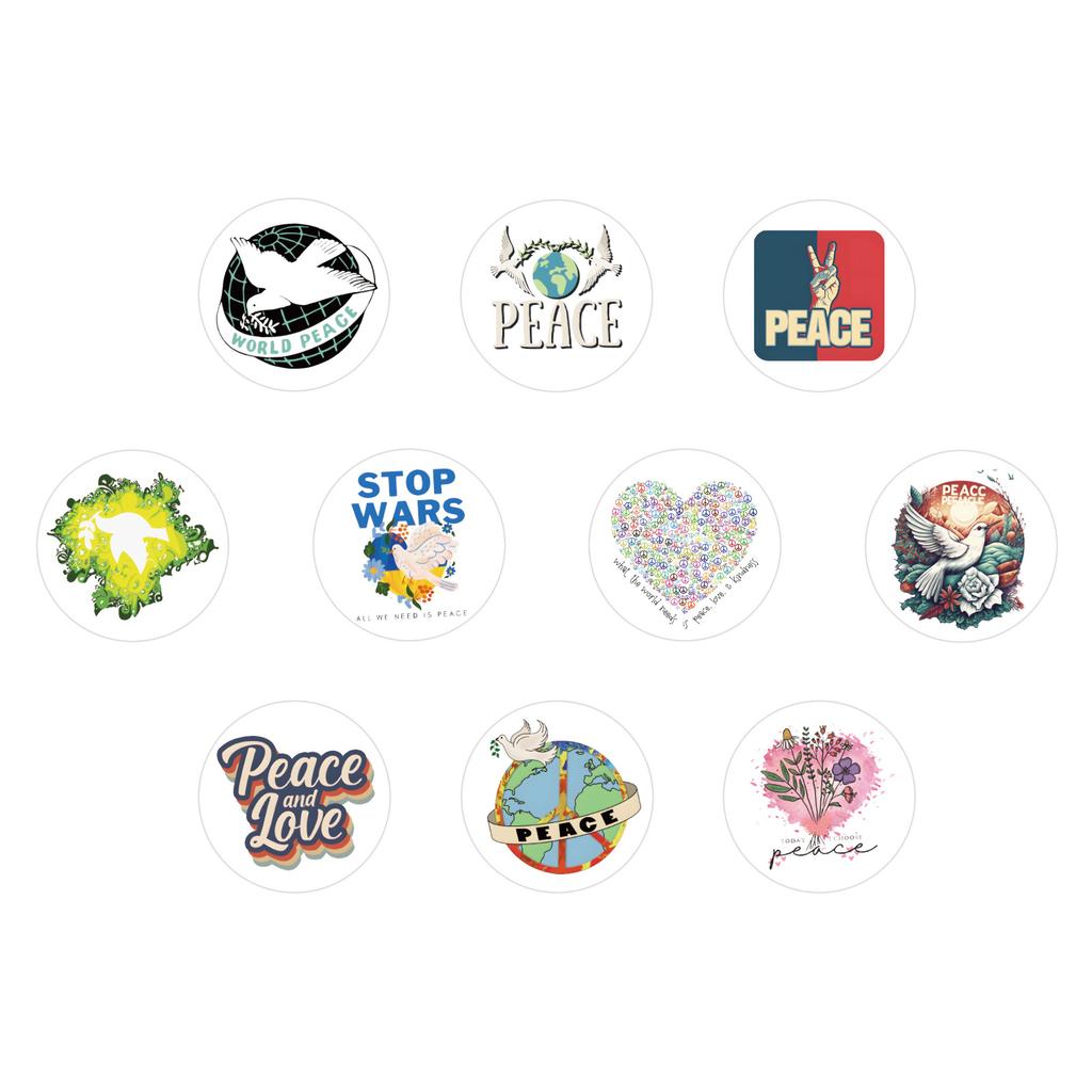 500 Stickers/roll Love and Peace Tape High-value Tape Decorate Birthday Party Phone Case Tape