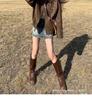 Women's Brown Retro Leather Motorcycle Jacket - New Spring & Autumn Style