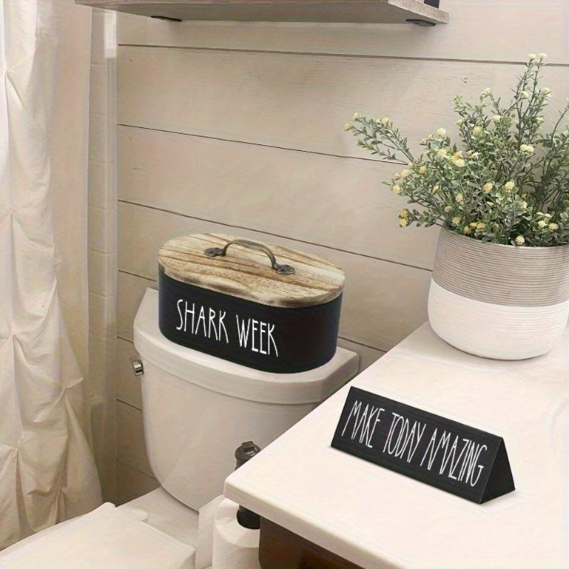 1PC Wooden Storage Box with Lid Bathroom for Storing Cosmetics Toiletries Family Kitchen Bathroom Storage Necessarys