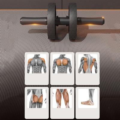 Household Abdominal Roller Abdominal Workout Roller With Resistance Band Multifunctional Abs Workout Equipment Body Building