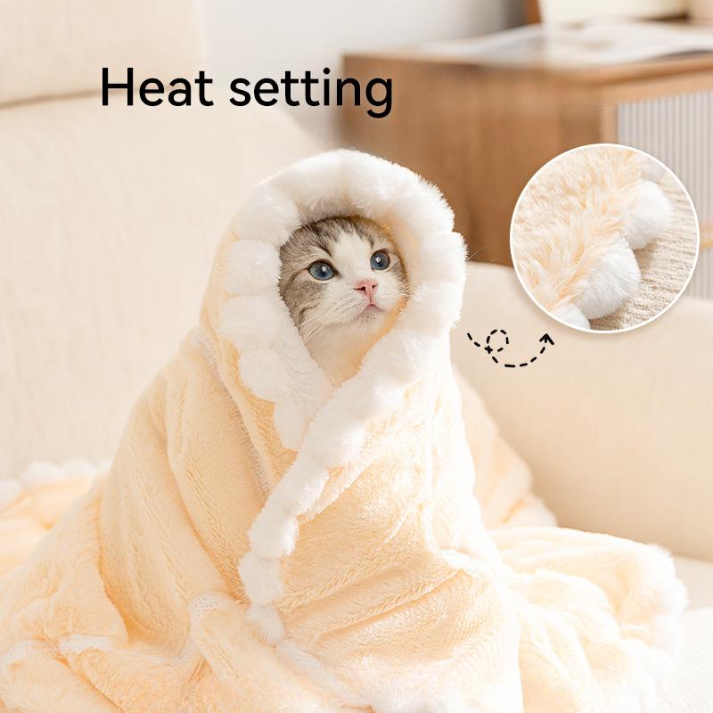 Haustierdecken Herbst und Winter Warme Katzenmatten Katzenkörbe Hundekörbe Kätzchen Welpen Hundeschlafzubehör Steppdecken