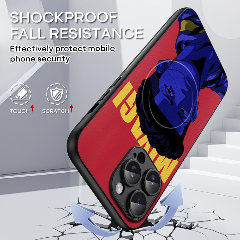 Slam Dunk Classic Basketball Comics Phone Case For iPhone 16 15 14 13 12 11 Plus Pro Max  High-end Luxury Magsafe Sheepskin