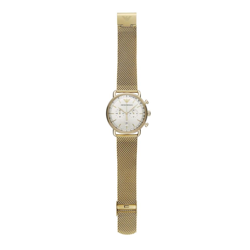 Emporio Armani AR11315 Officially Gold Men's Watch, Imported,