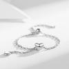 Adjustable Women's 925 Silver-Plated Heart Ring - Fashionable Finger, Knuckle, or Pinky Accessory