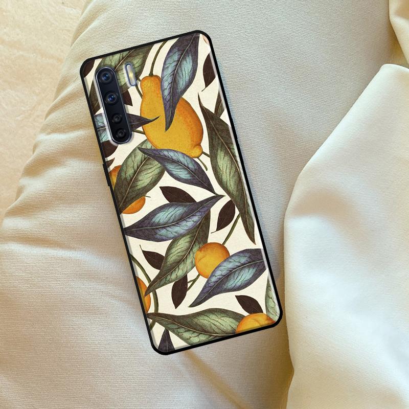 Summer Fruit Lemon Case For Oppo A6 A5 Pro A15 A57 A17 A54 A74 A94 A76 A16 A96 A40 A60 A80 A18 A38 A58 A78 A98
