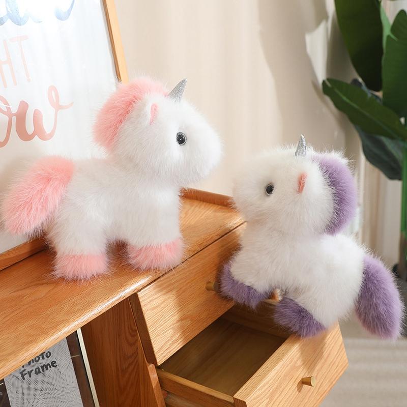 cute dreamworld unicorn plush Toy Cartoon Animal unicorn Pink Purple Plush Doll Home Decor Gift Kids