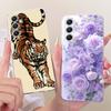 Clear For Samsung A35 5G Case Cute Cat Fashion Butterfly Funny Painted Cover For Samsung Galaxy A35 5G SM-A356E SM-A356B Casing