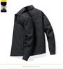 Herren Schwarze Lässige Revers Daunenjacke - Winter Kältebeständig, Warm, Lockere Passform