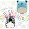 Stuffed Toy Squishmallow Frog Zebra Plush Doll Animal Pillow Gift Home Decor