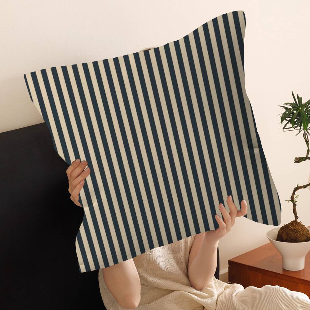 Fashion Stripes Design Art Pink Color Personalized Pillow Dust Cover Bedroom Kids Party Decoration Pillowcase Birthday Gift