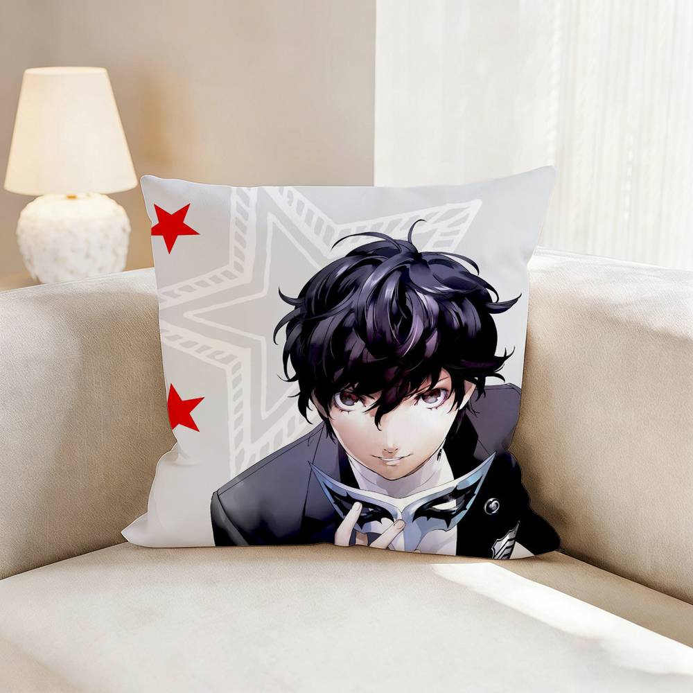 Game P-Persona 3 4 5 Anime Pillow Case Pattern Printed Pillowcase For Living Room Sofa Cushion Cover