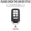 5Botton Metal Car Key Cover Fob Case Shell For Honda Civic Crv Hrv Accord Pilot Fit Freed Vezel Odyssey