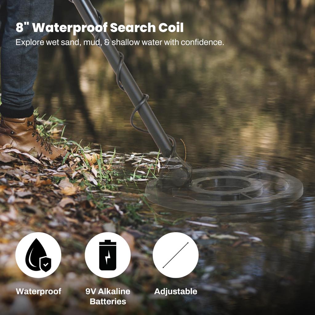 [Made In the USA] Bounty Hunter TK4 High-Sensitivity Waterproof Metal Detector