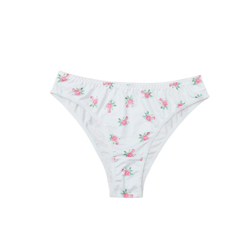 Europäische & Amerikanische Sexy Damen Baumwoll-Slips mit Print - Atmungsaktive & Bequeme Unterwäsche