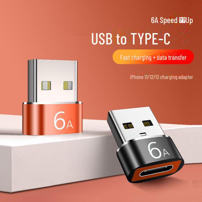 

6A Power Bank Type-C to USB 3.0 Female to Male Adapter OTG Converter Cable
