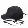 Men"s Winter Hat Waterproof Fleece Warm Earflaps Hat with Windproof Rope Adjustable Baseball