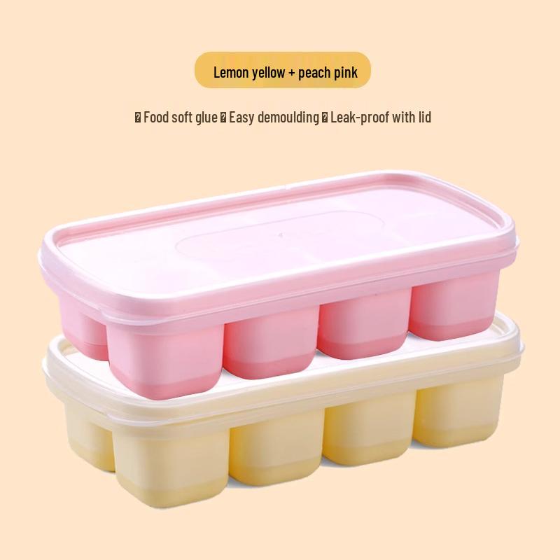 Food-Grade Silicone Ice Cube Tray for Home Use – DIY Quick-Freezing Ice Mold and Yogurt Ice Container