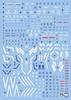 HG RG MG PG RE HiRM Robot MS Water transfer decal for detail up MG 00 Gundam Seven Fluorescent!! (for 1/100 Sword/G) [Item]