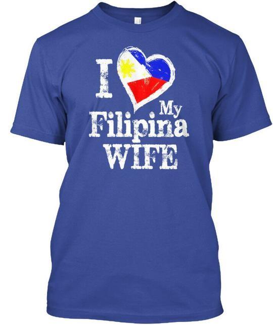 Mens I Love My Filipina Wife Philippines Filip - T-Shirt Made in USA S-5XL