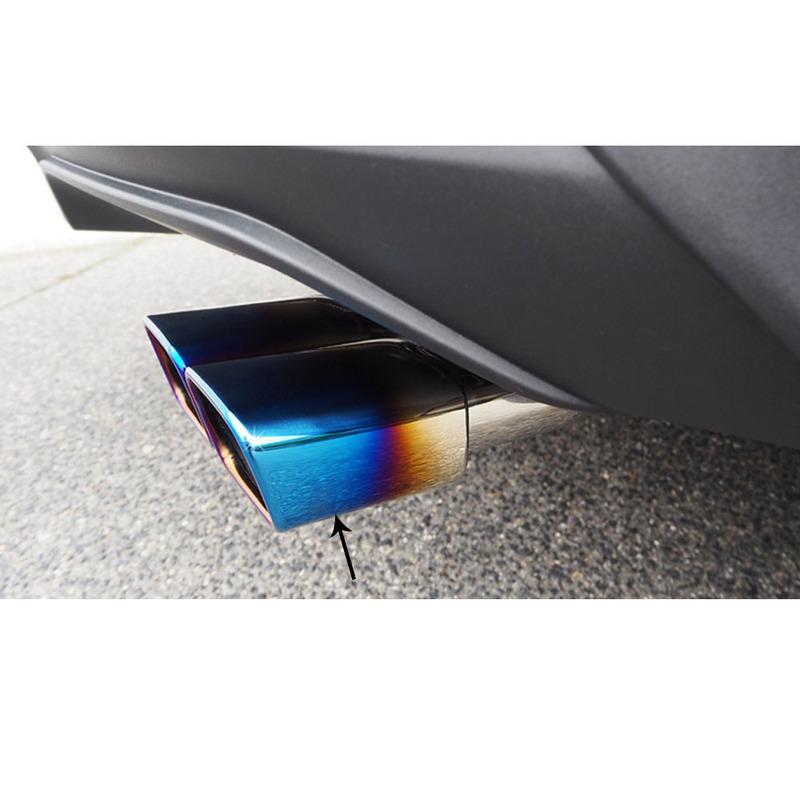 For Toyota C-HR CHR 2017 2018    Muffler Exterior End Pipe Dedicate Steel Exhaust Tip Tail Frame Stick Hood Outlet