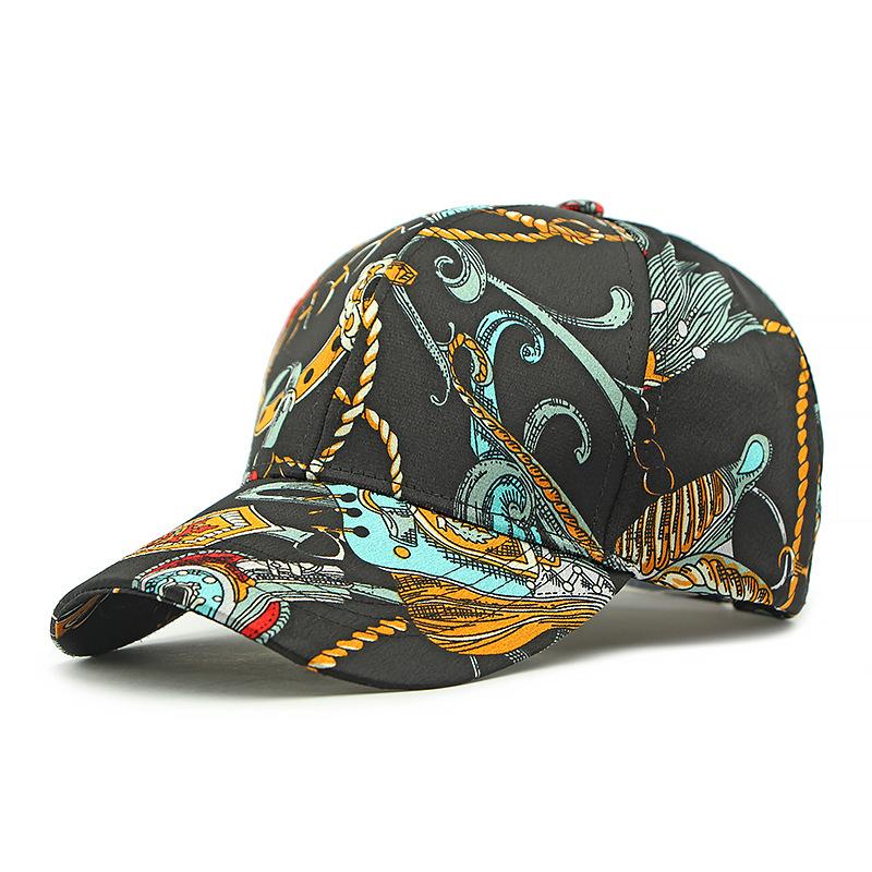 Men's Spring Summer Cap Sunscreen Hat Women Print Baseball Cap