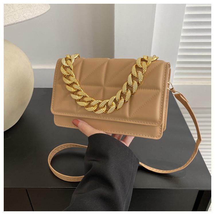 Trendy Cross-border Style Pu Material Shoulder Bag With Car Line Design хаки