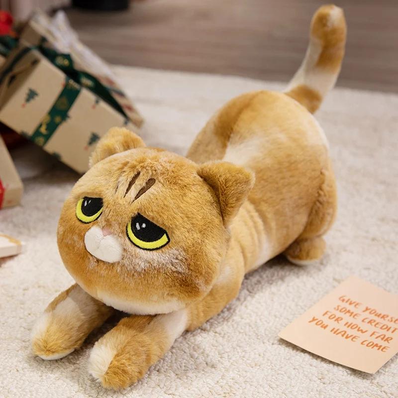 40-75cm Cute Black Cat Plush Toy Doll Kawaii Big Cuddly Pillow Cushion Ins Black Cat Plush Toy Doll For Boy Girl Brithday Gifts