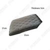 Gray PU Leather Car Armrest Cushion Cover Center Console Box Pad Wave Pattern