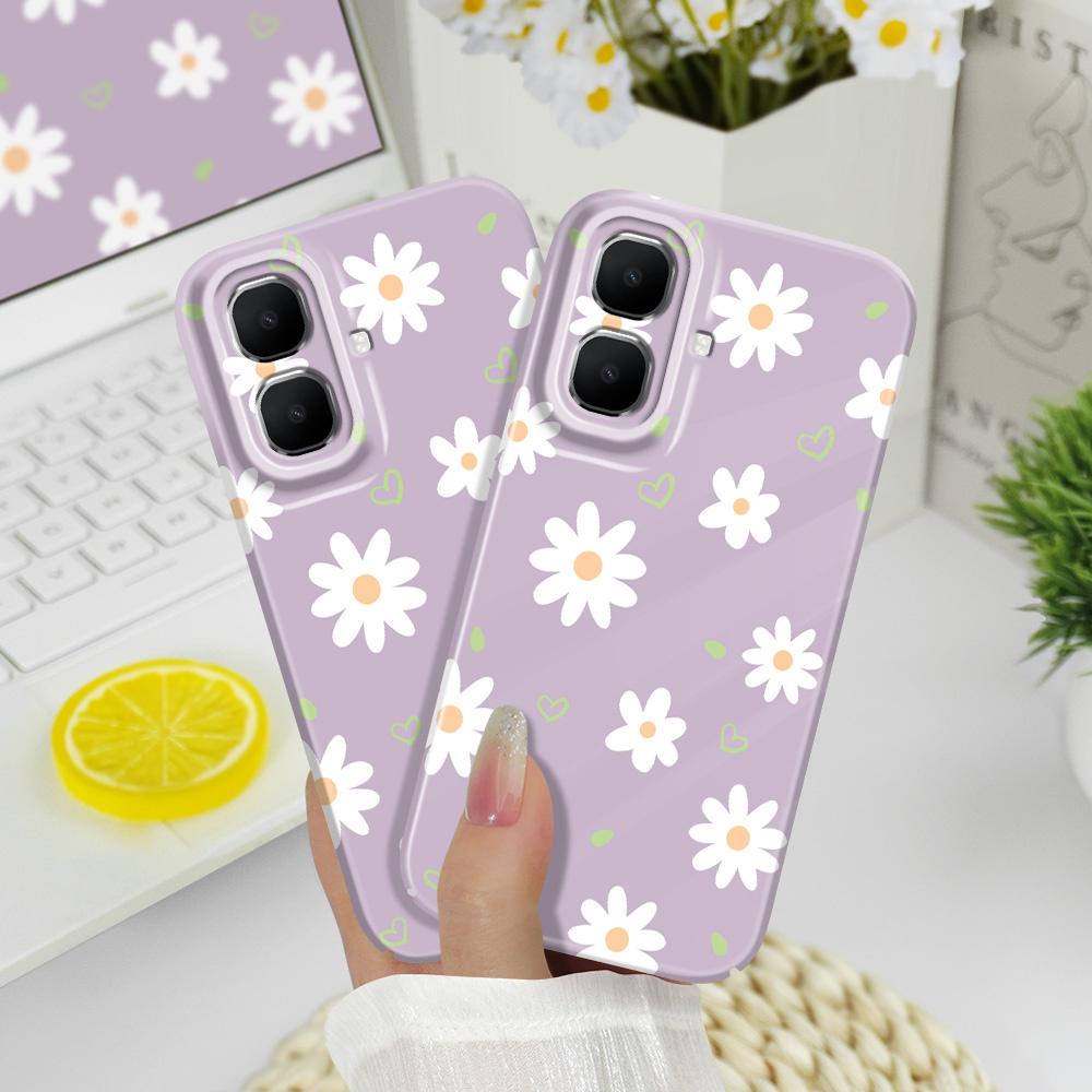 Tender Daisy Phone Case For Infinix Smart 10 Plus 9 8 7 6 Film Hard Cover