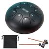 New Steel Tongue Drum 6 Inch 8 Notes Rain Drum Hand Pan Drum with Carry Bag Drum Mallets Music Book Sound Healing Instruments