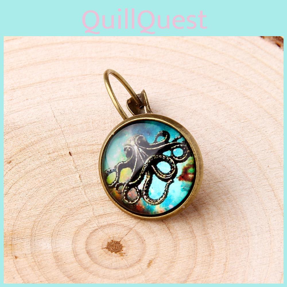 Ocean Animal Resin Earrings With Gold Plating For Women Birthdays And Holidays