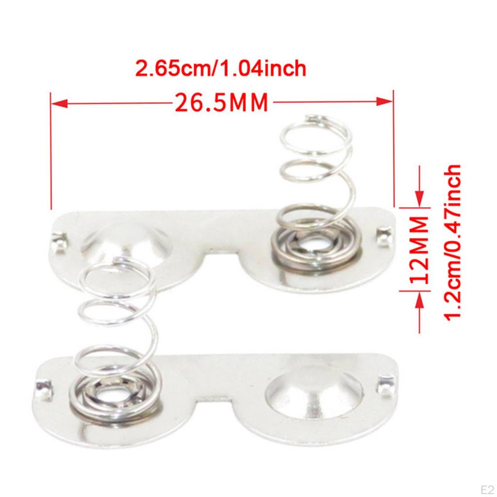 20 Pieces AA Battery Spring Plates Contacts Positive to Negative Conversion
