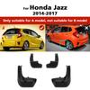 4 STÜCKE Auto Schmutzfänger Spritzschutz Kotflügel Auto Schmutzfänger Kompatibel mit HONDA FIT JAZZ GK5 MK3 2014 2015 2016 2017