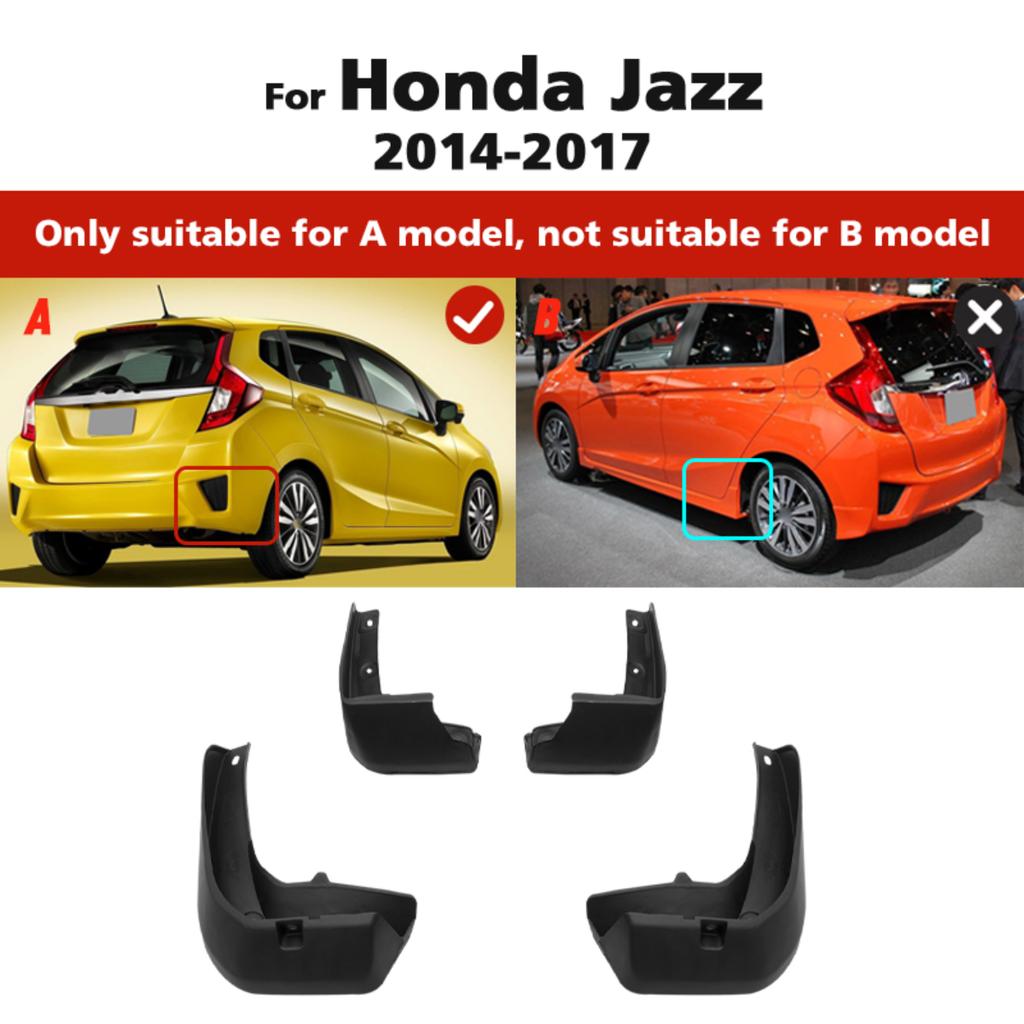 4 STÜCKE Auto Schmutzfänger Spritzschutz Kotflügel Auto Schmutzfänger Kompatibel mit HONDA FIT JAZZ GK5 MK3 2014 2015 2016 2017