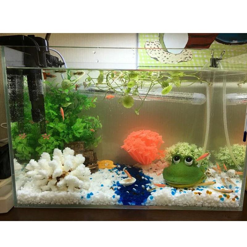 Aquarium Frog Air Bubble Bubbling Stone Oxygen Pump Fish Tank Ornament Decor 1pcs
