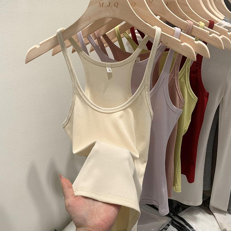 Dámské letní zeštíhlující pletené tílko - bez rukávů, stylové, skutečné fotografie