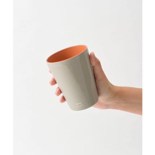 BRUNO Stainless Steel Double-Wall Vacuum Insulated Green Ceramic-Coated Tumbler, Tall, 450cm, BHK273-GY, Perfect Mother's Day Gift