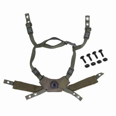 Verstellbares Drehrad-Aufhängungssystem Kinnriemen Helmzubehör für Fast für MICH für Wendy Helm Olivgrün