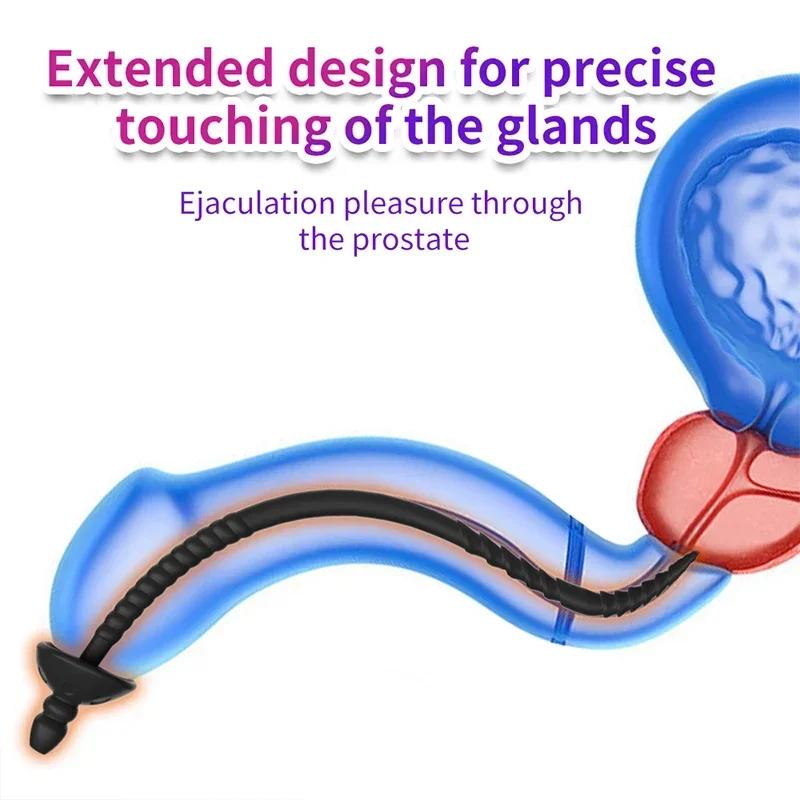 Men's Long Hollow Guide Plug Syringe Injection Multi-purpose Urethral Tube Silicone Horse Eye Urethral Stick Urethral Dilator18+