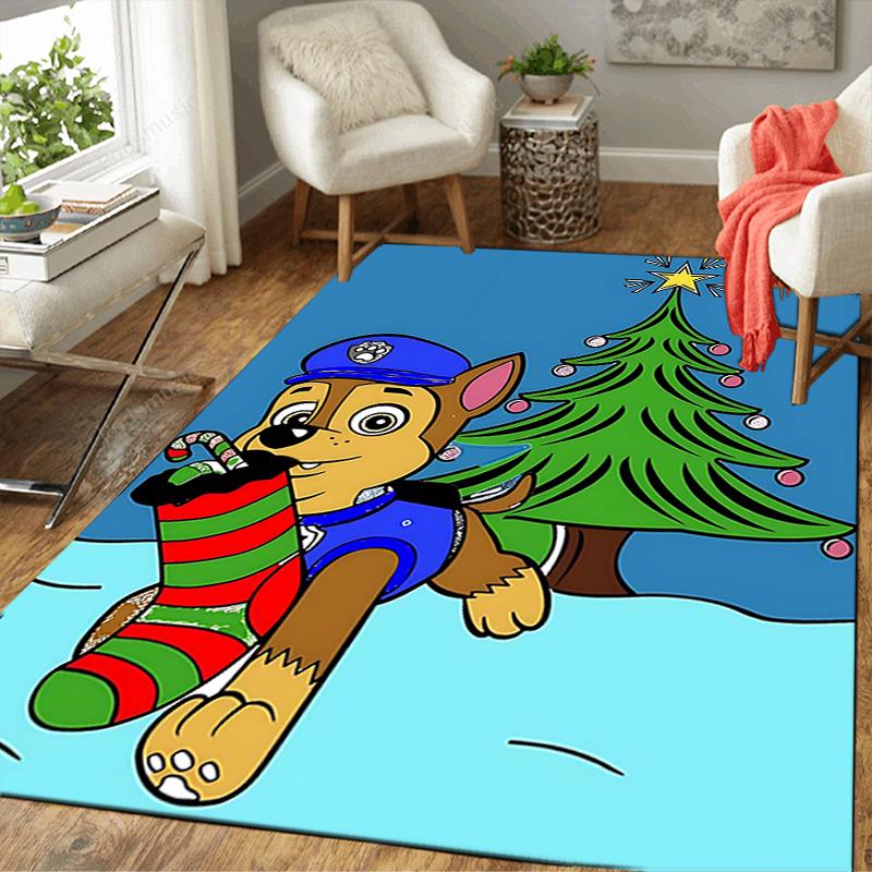 1Pc Christmas Chase Rug Office Carpet Indoor Outdoor Doormat Nonslip Soft And Comfortable Living Room Christmas Halloween Gift D91862