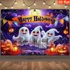 2D flat Halloween ghost pattern banner, decoration, photography background, suitable for living roomzyc