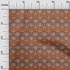 oneOone Cotton Flex Fabric Floral Block Printed Fabric 1 Yard 40 Inch Wide