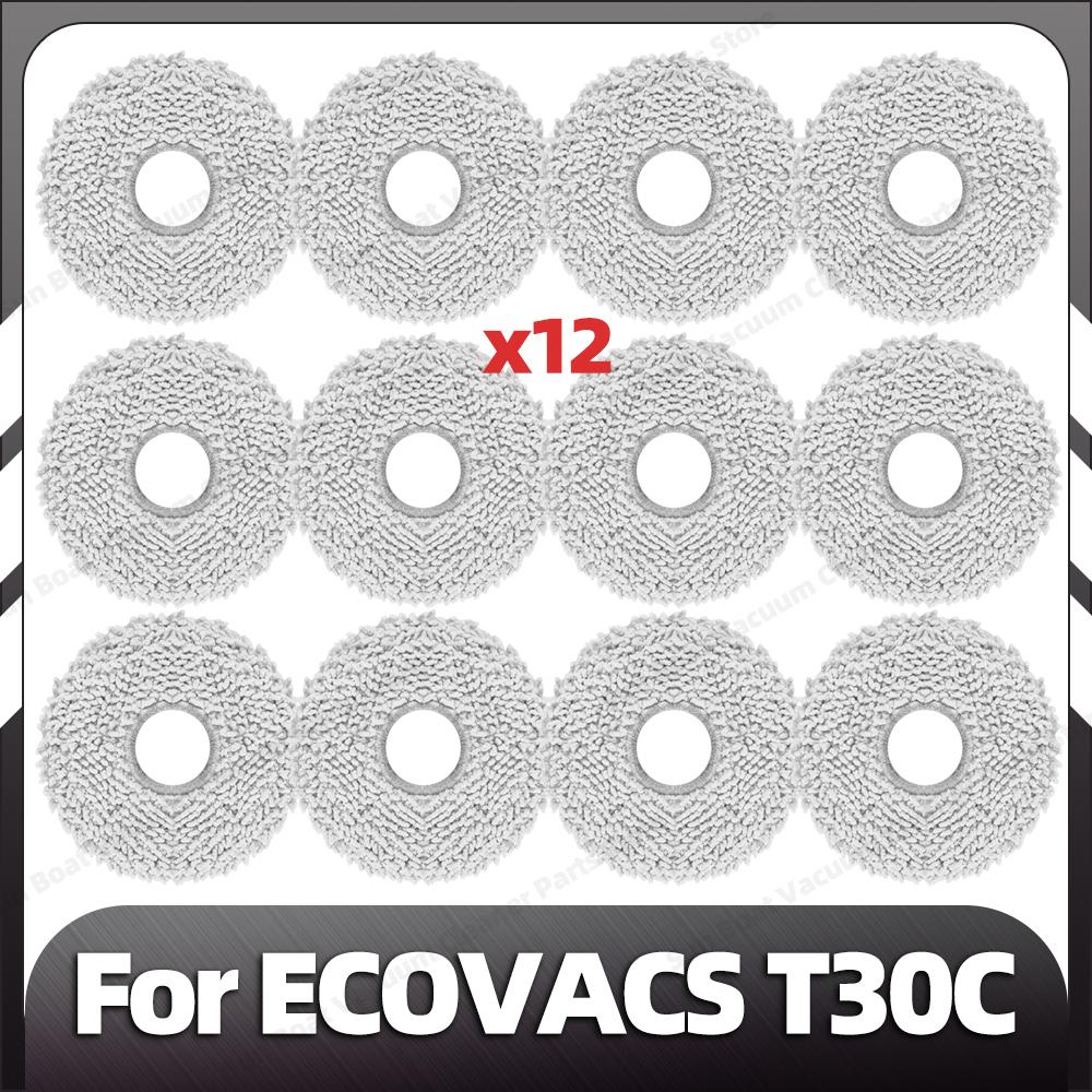 Kompatibel für ECOVACS T30C / T30C OMNI / T30C PRO OMNI Haupt- Seitenbürste Filter Mopp-Pad Staubbeutel Ersatzteile Zubehör