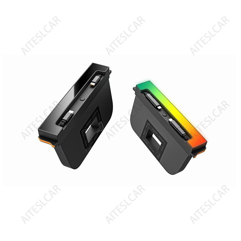 For Tesla Model Y Juniper Fast Charging USB Hub Docking Station with Rainbow Light Model 3 Highland Retractable Ambient Lighting