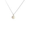 S999 Sterling Silver Pearl Necklace Women's Natural Freshwater Pearl Clavicle Chain