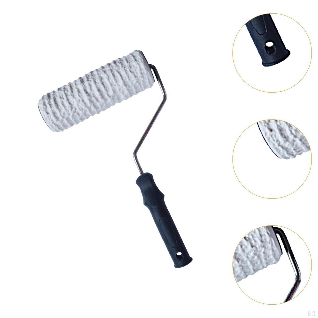 Gemusterten Farbroller Dekorative Praktische mit Griff Kreative Gummi Kunst Werkzeug für