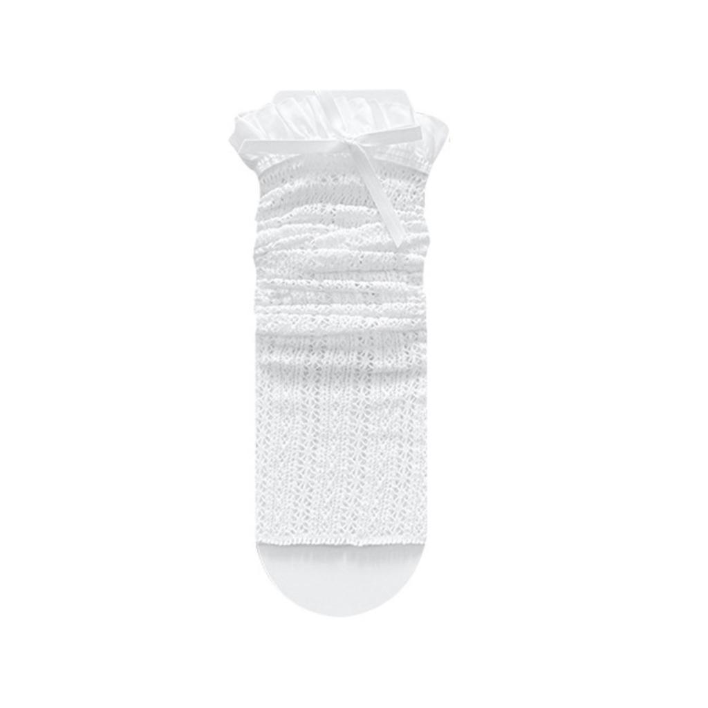 Lace Calf Socks, Summer Thin Bowknot Long Socks