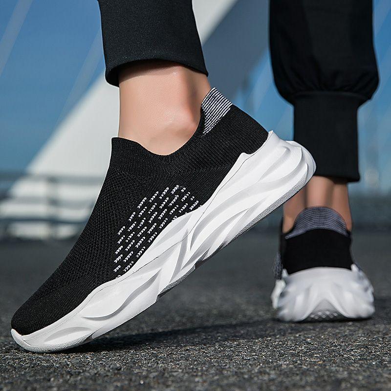 Slip-on Thick Platform Low-Top Male Sports Shoes Unisex Original Fashion Summer Sale Designer Simple Light Men's Casual Sneakers